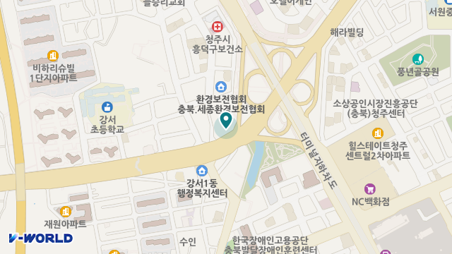 서청주새마을금고 요양원 위치 지도