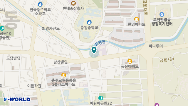 충주카리타스 노인요양원 위치 지도