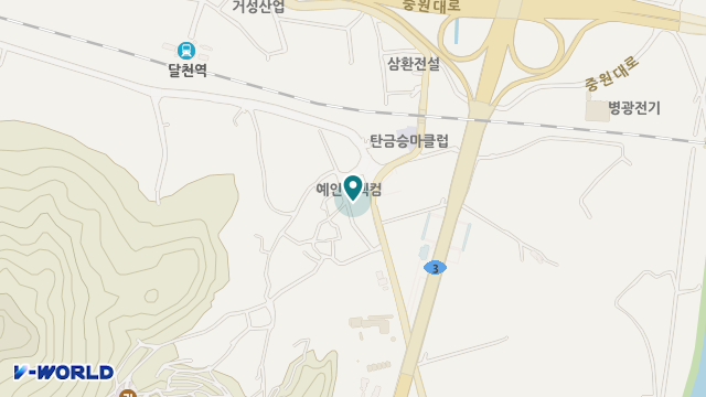 충주달천요양원 위치 지도