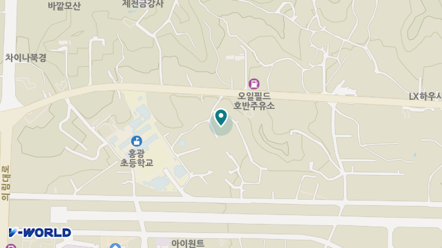 홍광실버타운 위치 지도
