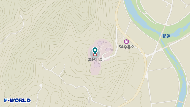 보은의집 위치 지도