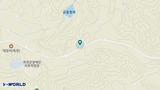 옥천수북요양원 위치 지도