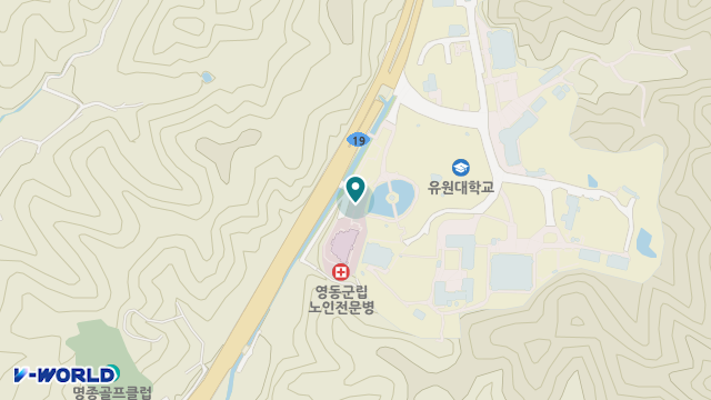영동군립치매전담요양원 위치 지도