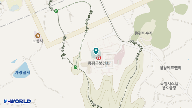 증평노인전문요양원 위치 지도