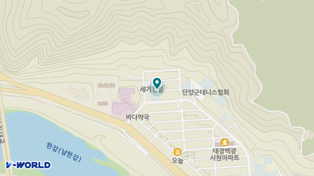 단양노인보금자리 위치 지도