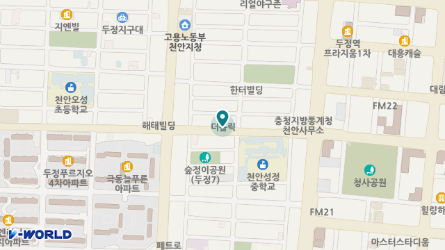 굿모닝천안요양원 위치 지도