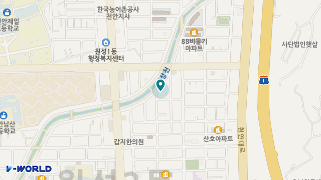 원성효그룹홈 위치 지도