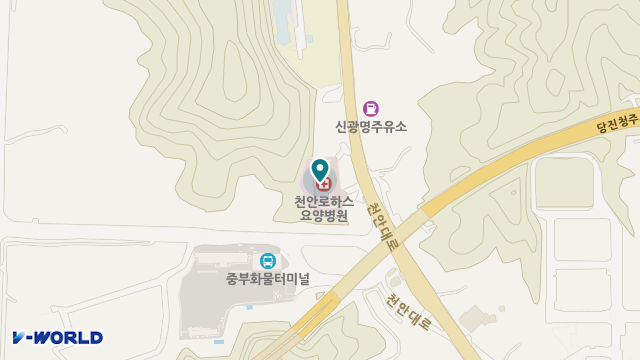 천안실버안요양원 위치 지도