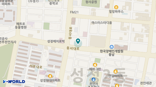 천안플래티늄요양원 위치 지도