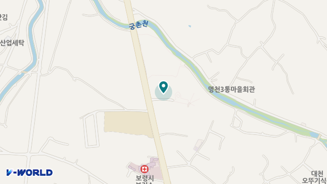 보령실버홈 위치 지도