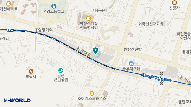 온양요양원 위치 지도