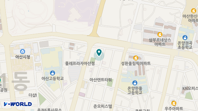 아산실버타운 본점 위치 지도