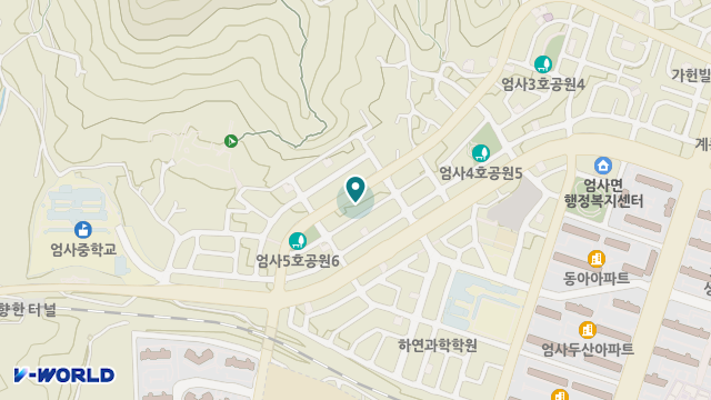 계룡효자요양원 위치 지도