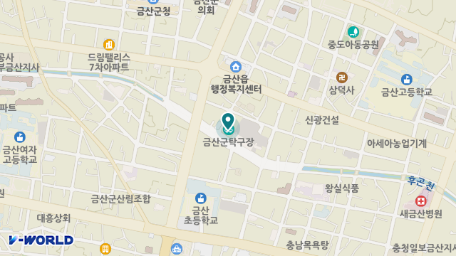 금산무지개요양원 위치 지도