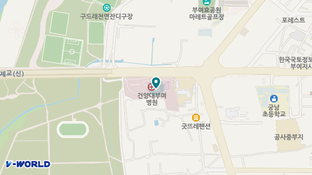 건양부여요양원 위치 지도