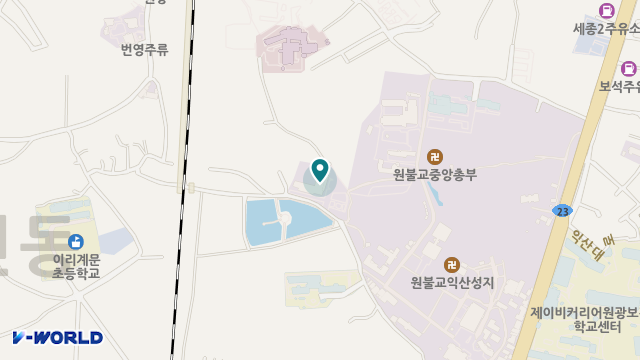 정화수도원 위치 지도