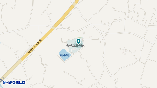 송산효도마을 위치 지도
