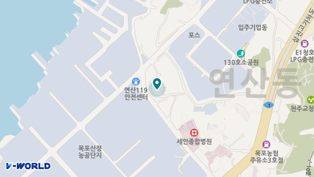 목포노인전문요양원 위치 지도