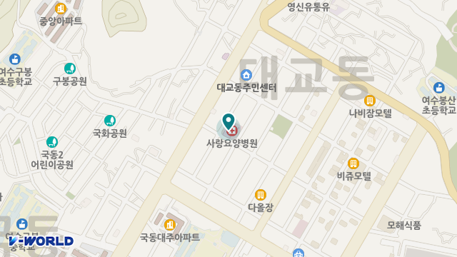 여수중앙요양원 위치 지도