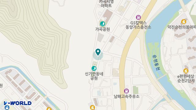 송광실버하우스 위치 지도