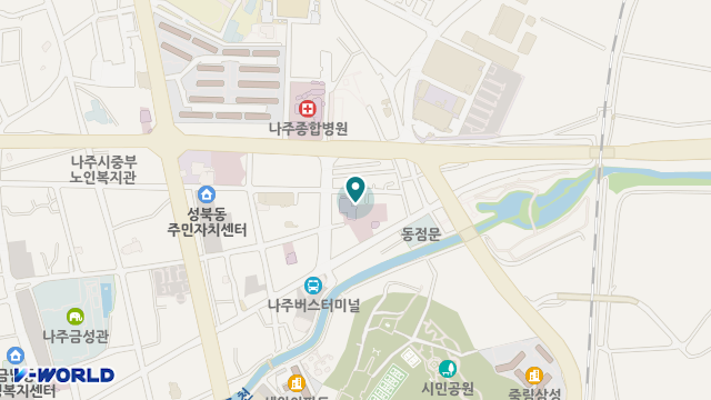 나주한국요양원 위치 지도