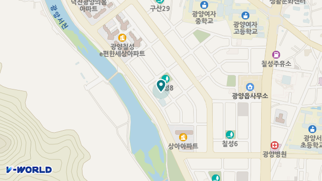 광양칠성노인요양원 위치 지도