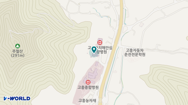 고흥군노인전문요양원 위치 지도