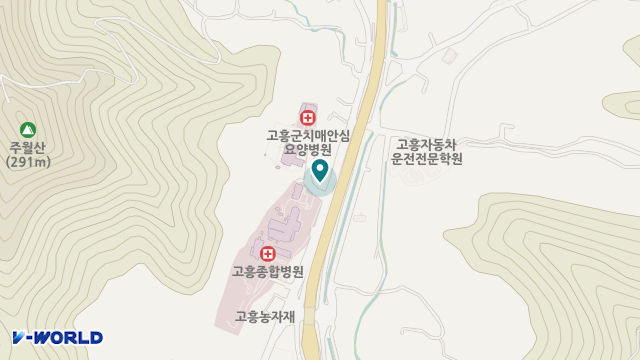 고흥종합복지센터 위치 지도
