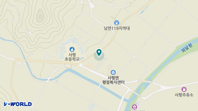 사평예랑의집 위치 지도