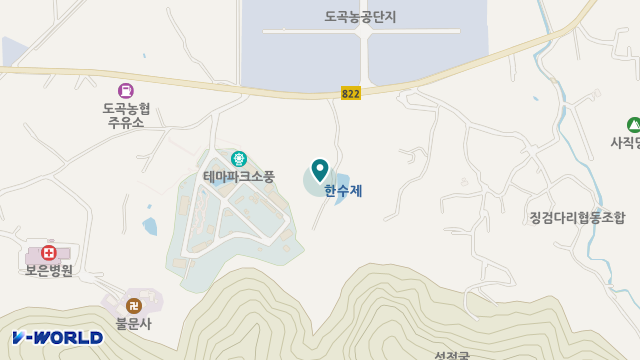 산들바람실버빌 위치 지도