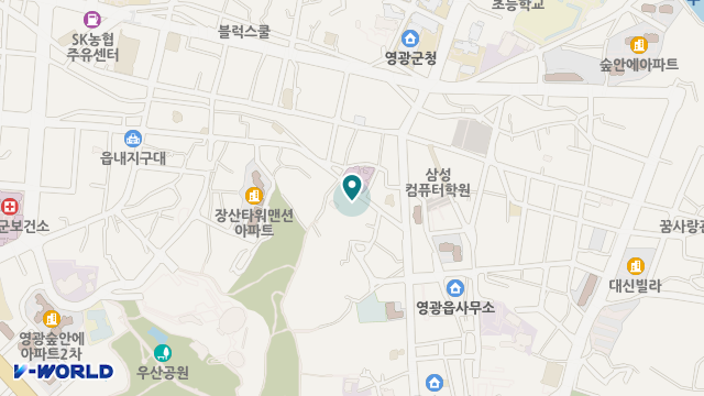 영광노인복지센터 노인요양공동생활가정 위치 지도