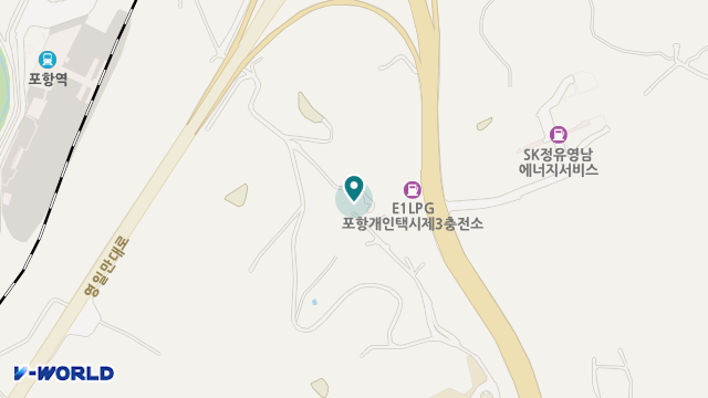 포항원광보은의집 위치 지도