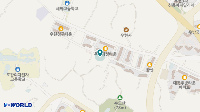 우현요양원 위치 지도
