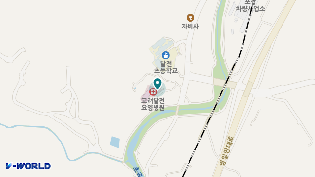 고려시니어케어(달전타운) 위치 지도