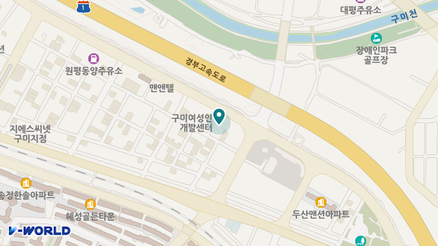 구미기독실버빌 위치 지도
