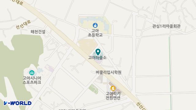 노인요양공동생활가정 태양의서쪽 위치 지도