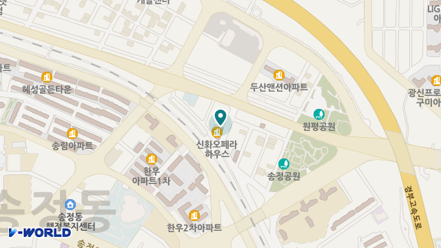 노인요양시설 햇살실버타운 위치 지도