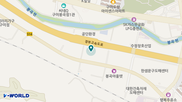 오경실버랜드노인복지센터 위치 지도