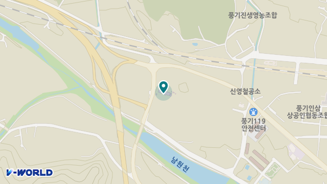 풍기노인전문요양원 위치 지도