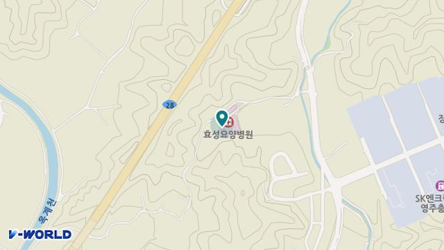 장수효실버타운 위치 지도