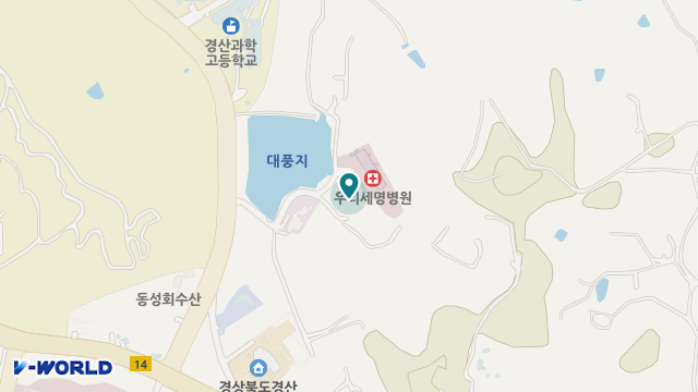 경산효자손요양원 위치 지도