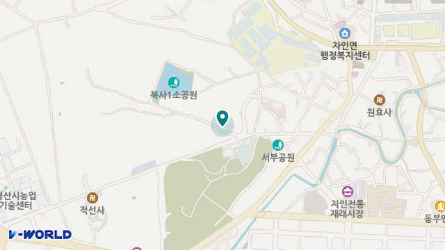 자인하늘손 요양원 위치 지도