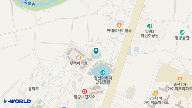 경산제일실버타운 위치 지도