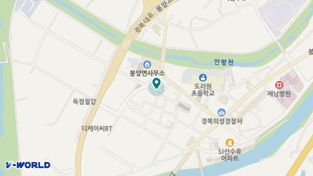 낙자원 위치 지도