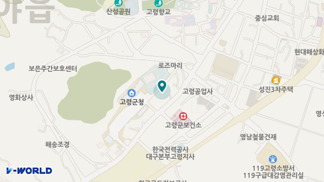 고령요양원 위치 지도