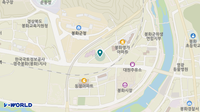 봉화효심요양원 위치 지도