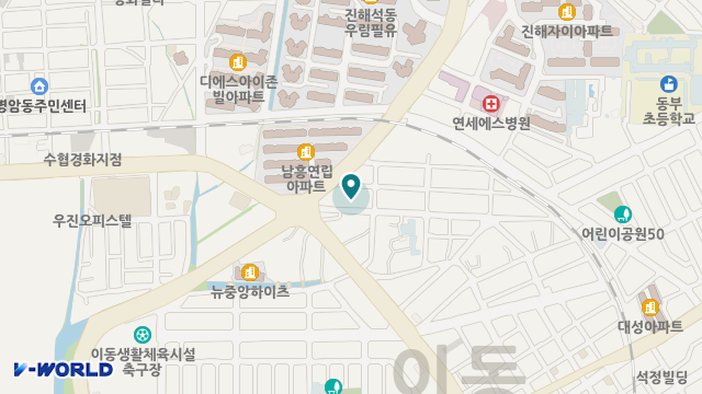 진해금강요양원 위치 지도