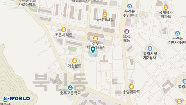통영실버타운요양원 위치 지도