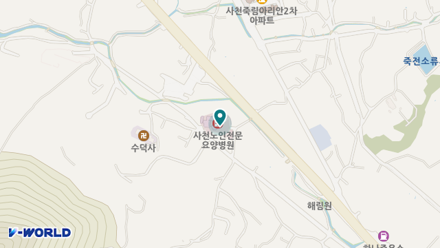 사천노인전문요양원 위치 지도