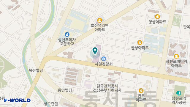 삼천포요양원 위치 지도